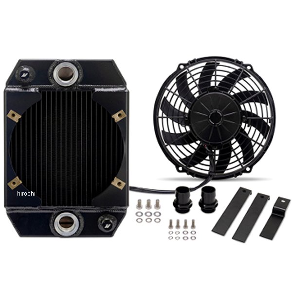 Mishimoto ユニバーサル ドラッグ レース パフォーマンス アルミラジエーター 黒