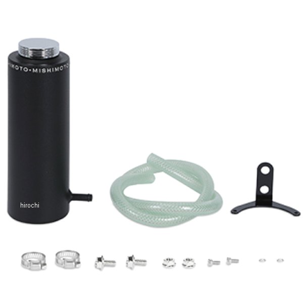 Mishimoto アルミニウム クーラント リザーバータンク リンクルブラック