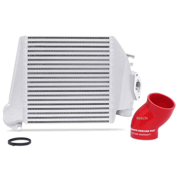 Mishimoto 08年-14年 スバル WRX トップマウント インタークーラーキット シルバー/レッドホース