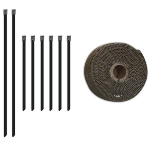 Mishimoto 2インチ×35フィートヒートラップ&ステンレス製ロックタイセット