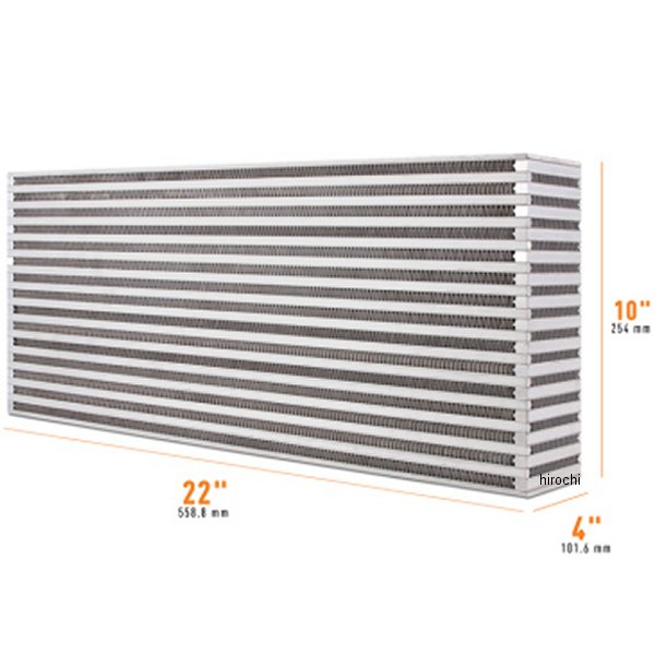 Mishimoto ユニバーサル Air-to-Air インタークーラーCore 22in/10in/4in