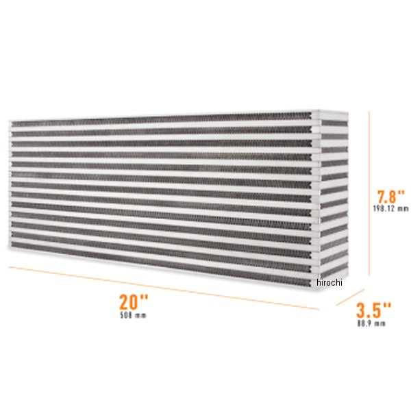 Mishimoto ユニバーサル Air-to-Air インタークーラーCore 20in/7.8in/3.5in