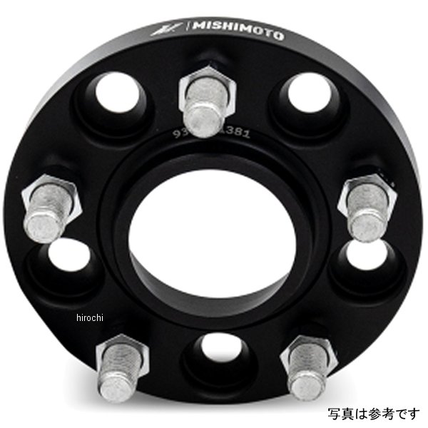 Mishimoto ホイール スペーサー 5x114.3 64.1 CB M14x1.5 15mm 黒