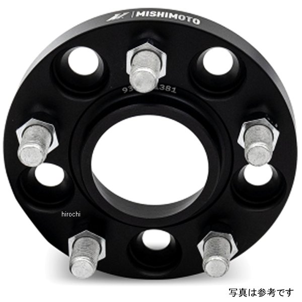 Mishimoto ホイール スペーサー 5x114.3 64.1 CB M14x1.5 20mm 黒