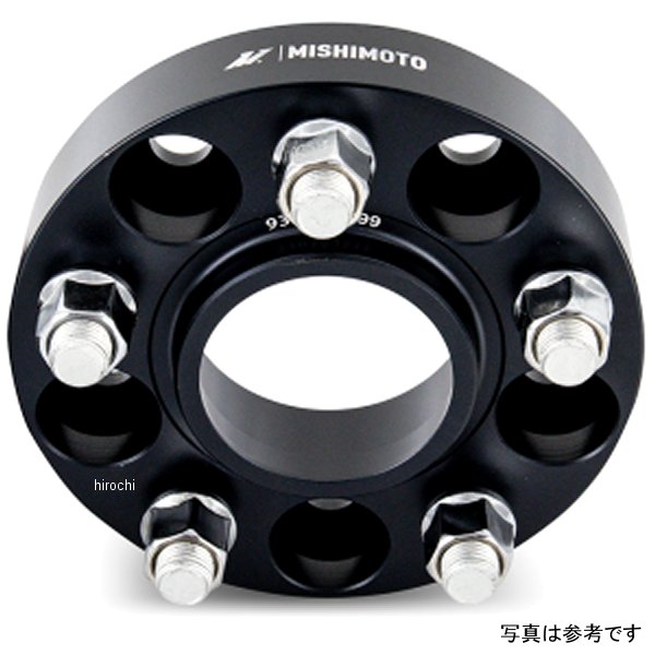 Mishimoto ホイール スペーサー 5x114.3 64.1 CB M14x1.5 25mm 黒
