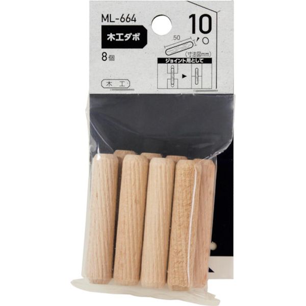 363-0661  木工ダボ 10×50mm