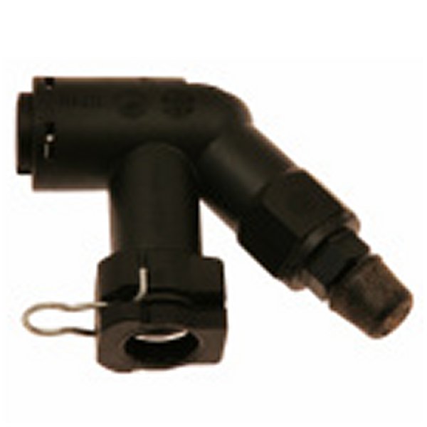Fitting Elbow Connector W/Bleed Screw For Wire Clip Male Plug In Fittings