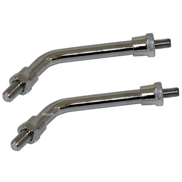 ショートミラーステー 10mm カワサキ Z2ミラー メッキ　2本