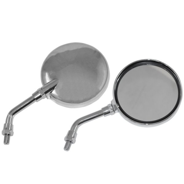 バイク用ミラー Z2タイプミラー 10mm ベリーショートステー メッキ 2本入