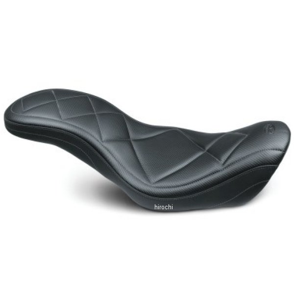 14-17 Harley Fat Bob Super Tripper 1PC Seat カーボン ブラック