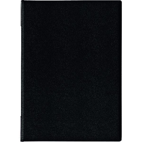 メニューファイル レザー調 A4 6頁 黒