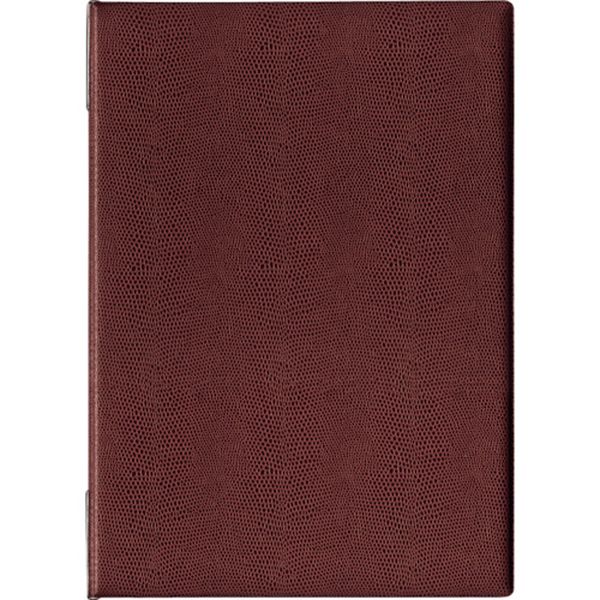 メニューファイル レザー調 A4 6頁 茶