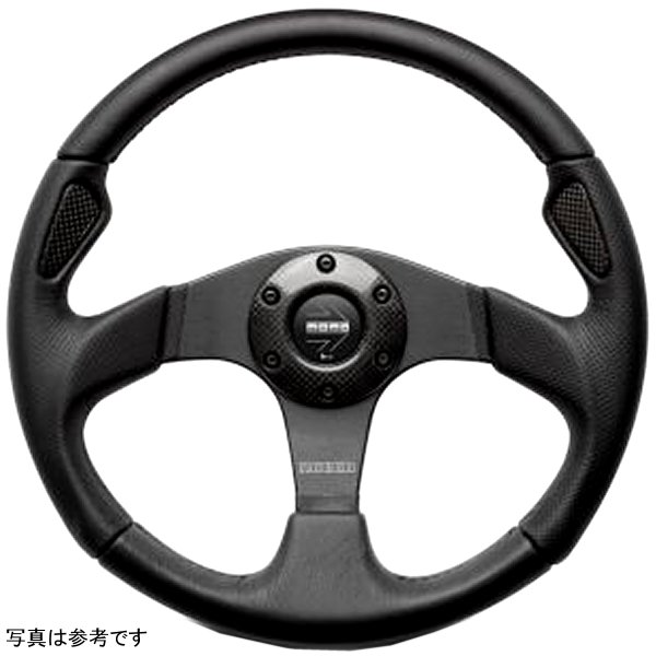 Jet ステアリングホイール 350 mm - ブラック AirLeather/ブラック Spokes