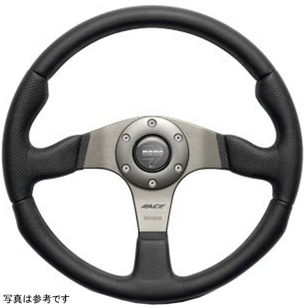 Race ステアリングホイール 350 mm ブラック Leather/Anth Spokes