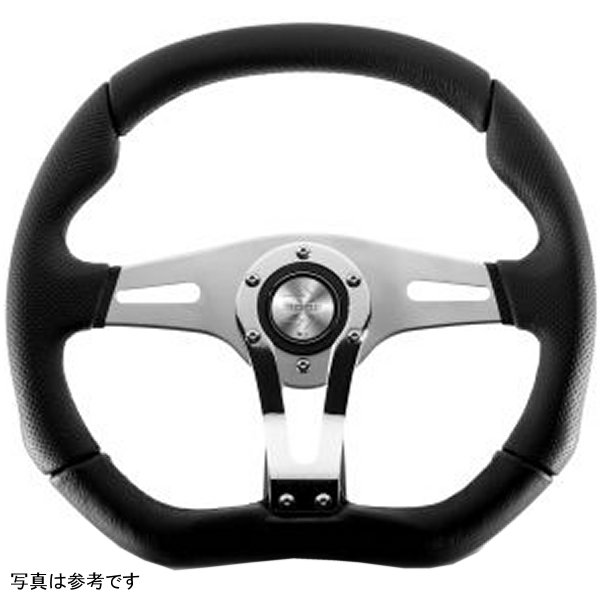 Trek Rステアリングホイール - Trek R/350 mm mmeter - ブラック AirLeather/Brshd Al Spokes