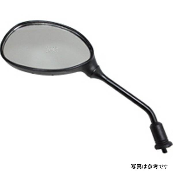 ミラー 楕円型 黒 8mm逆ネジ