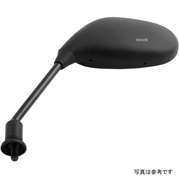 ミラー 楕円型 黒 8mm逆ネジ