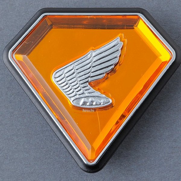 MRS サイドカバーエンブレム 右側 CB750K2、K4 オレンジ