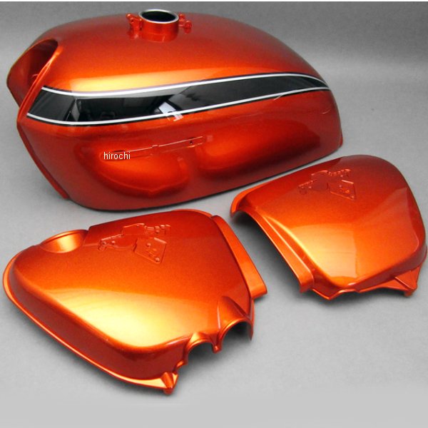 MRS タンク、サイドカバーセット CB750K2 フレークサンライズオレンジ