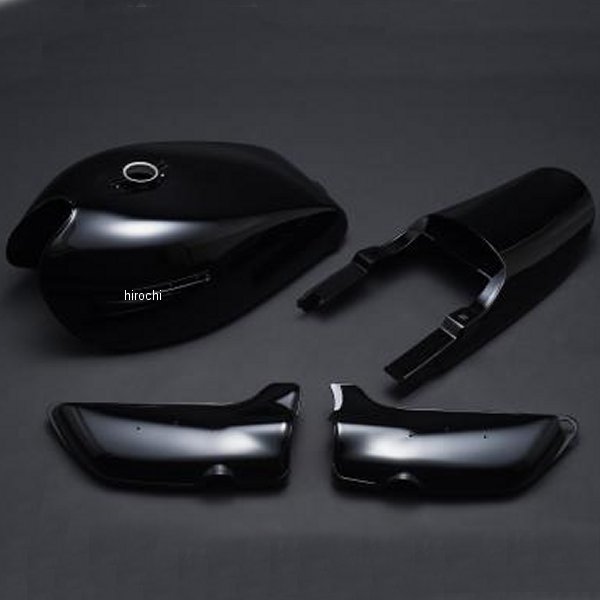 MRS タンク外装4点セット 4穴仕様 72年-75年 Z1、Z2 ソリッドブラック