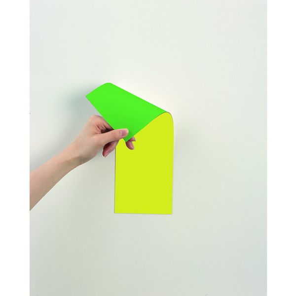 マグネット両面カラーシート緑黄