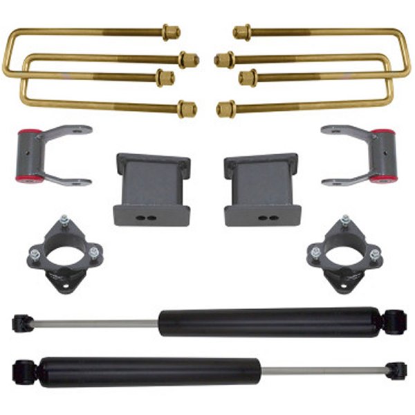 16-18 GM C1500 2WD w/Stamped Steel/Alum. Susp. 4in リア Lift Kit