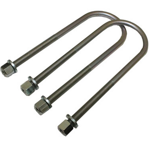 98-09 フォード Ranger 2WD リア U-Bolts for 1in/3in Lift Blocks - 10.75in x 3.00in x 1/2in