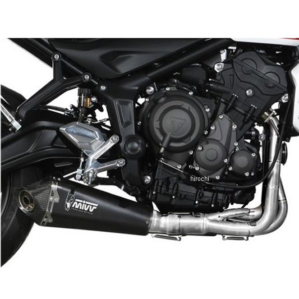 フルエキゾースト DELTA RACE BLACK 触媒あり 21年-22年 TRIDENT660 ステンブラック