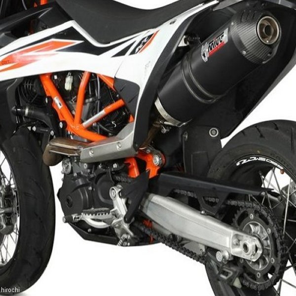 スリップオンマフラー 触媒あり OVAL 20年-23年 KTM 690SMC-R ブラックステンレス
