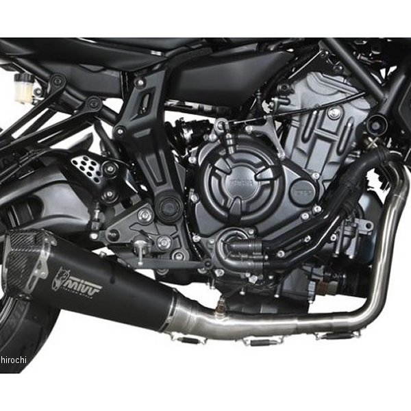 フルエキゾースト 触媒あり DELTA RACE 21年-23年 MT-07(FZ-07) ブラックステン