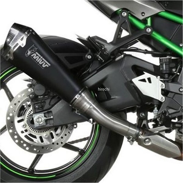 スリップオンマフラー 触媒あり DELTA RACE 20年-23年 ZH2 ステンブラック