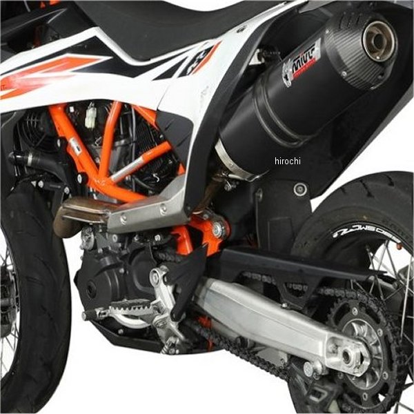 スリップオンマフラー OVAL BLACK 触媒なし 19年-23年 690EnduroR ブラックステンレス