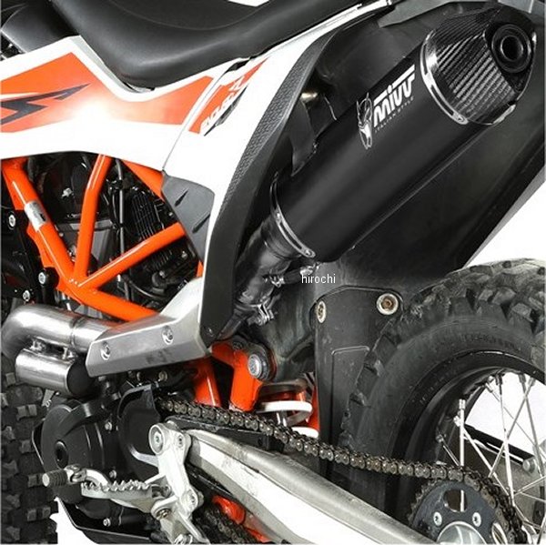 スリップオンマフラー STR-1 触媒なし 19年-23年 690EnduroR ステンレスブラック