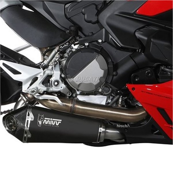 スリップオンマフラー 触媒あり DELTA RACE BLACK 22年-23年 StreetfighterV2 ブラック