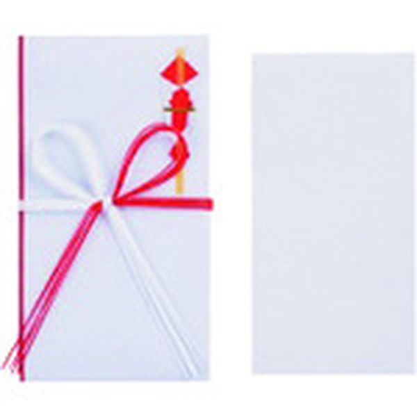 196-6352  354161)祝金封 赤白5本 10枚入