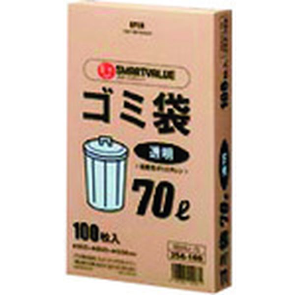 N044J70  354168ゴミ袋 LDD透明 70L100枚 N044J70