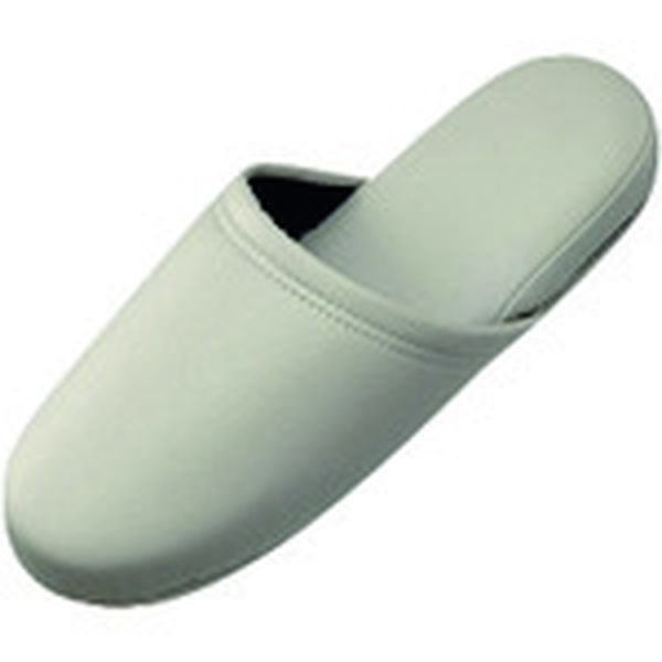 N117JWHGY  365381)スリッパ10足組 ホワイトグレー