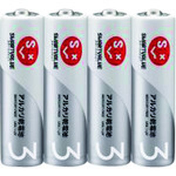 N123J4P  365387)アルカリ乾電池 単3×4本