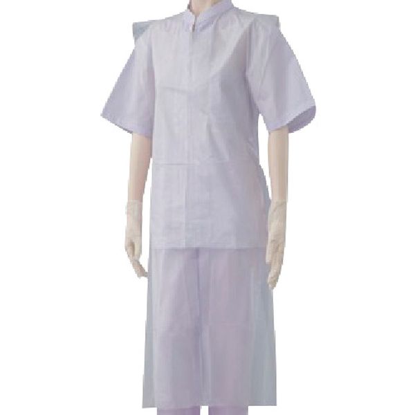 N151F 337-3290  袖なしエプロン(50枚入) ホワイト