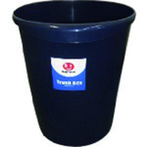 N151JB  830380持ち手付ゴミ箱丸型8.1L ブルー