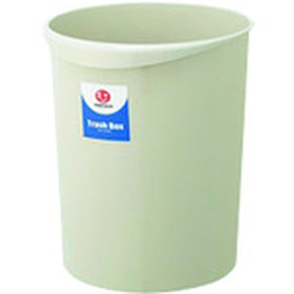 N153JG5  831186持ち手付ゴミ箱丸型18.3Lグレー N153JG5