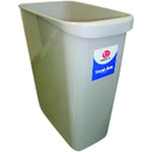 N156JG5  831190持ち手付ゴミ箱角型18L グレー N156JG5