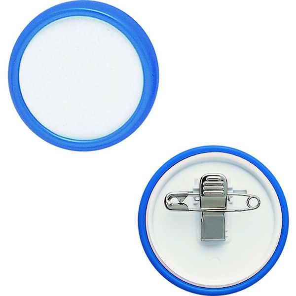 丸型名札 両用タイプ大 10個 青