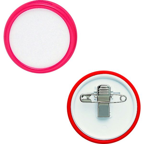 丸型名札 両用タイプ大 10個 赤