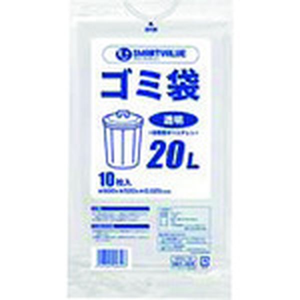 N208J20  861305ゴミ袋LDD 透明 20L10枚