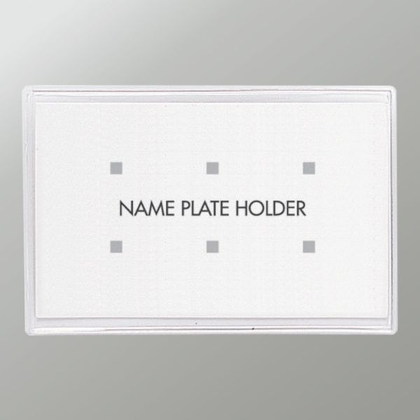 N4P 113-1009  ソフト名札 名刺サイズ 両用クリップ 1枚 