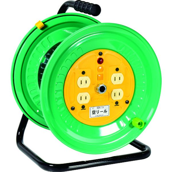 空リール 100V 屋内型 コンセント4個付