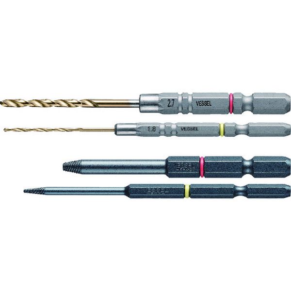 ベッセル ネジはずしビットスリム M3～M6 ステンレスネジ対応