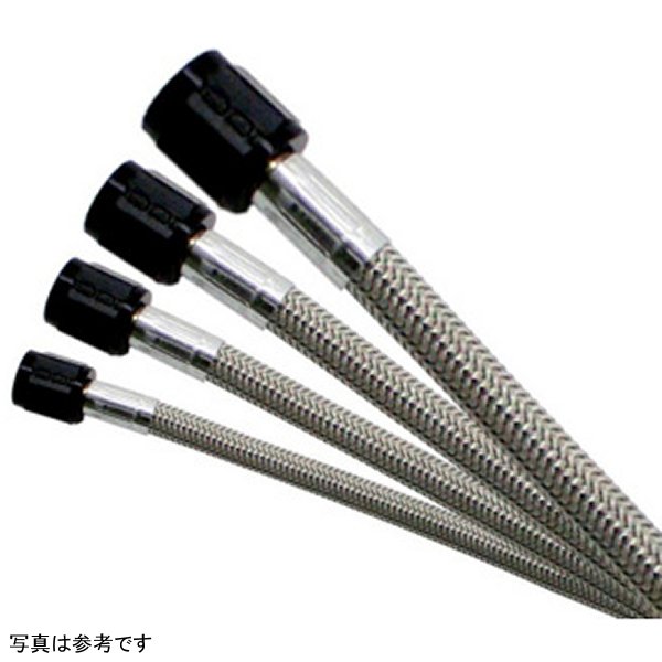 3AN 12in SS Braided Hose - Blue