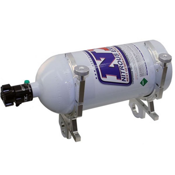 Billet ブラケット for 10 Or 15lb N2O Bottle Incl 1-5/8in Bar Mounts